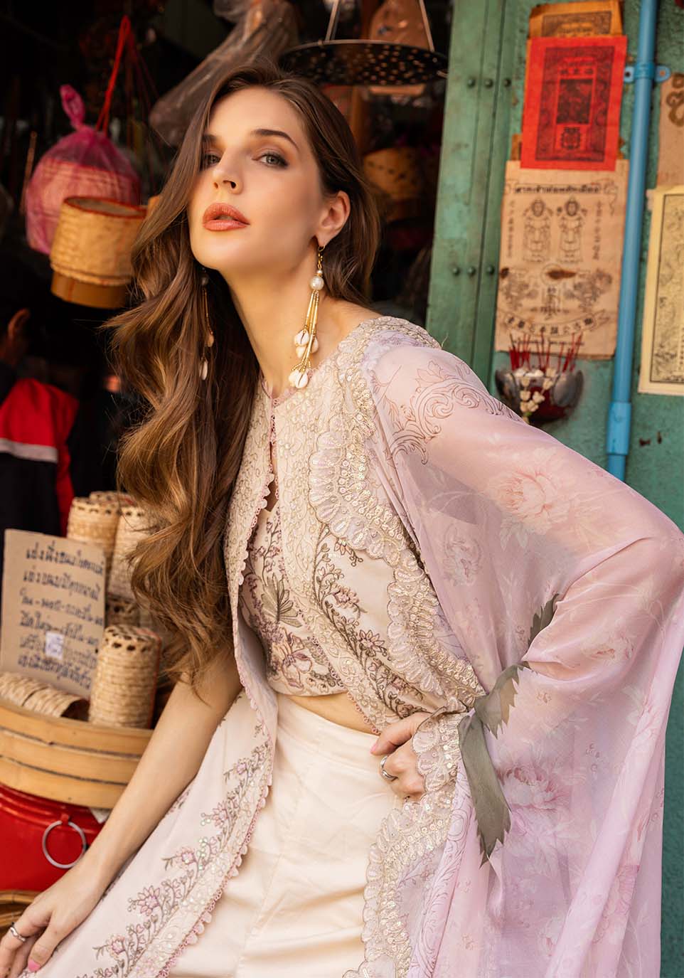 Zarqash | Luxury Lawn 25 | ZQLU 002 Ambrose by Maria Faisal - Registered Vendor of : Zarqash - type : Ladies Clothes - 100% original wedding dresses