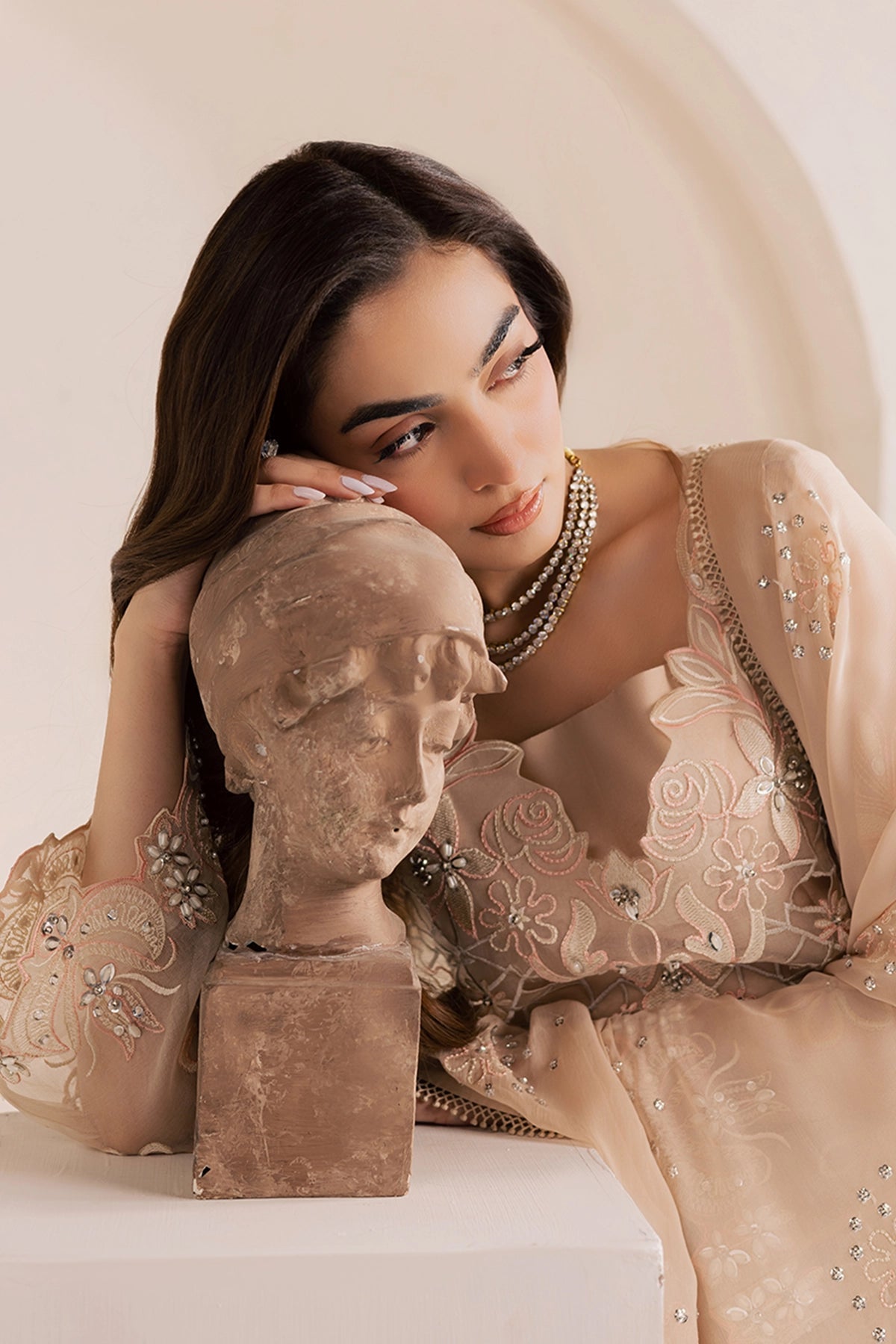 Vanya | Solana Luxe Pret | FF-83 - Luxury Dress - available at Maria Faisal in UK and USA.