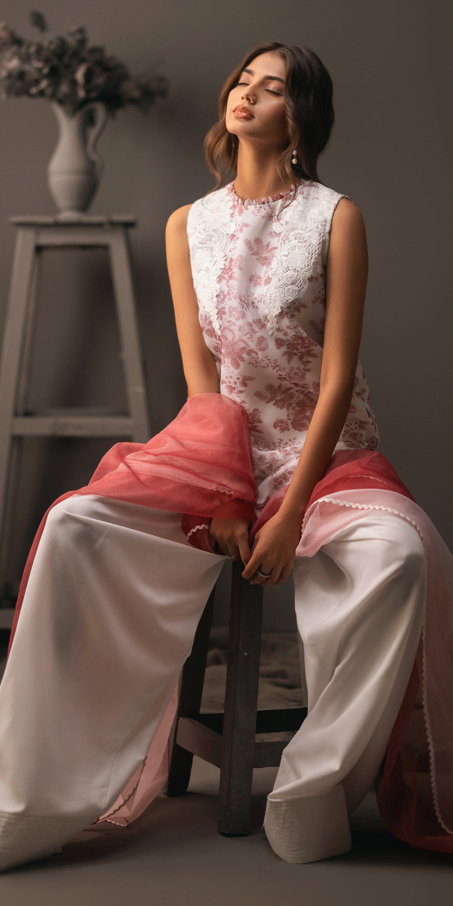 Erum Khan | Beyond Basic | FLORAL ALLURE - Designer Dress with Intricate embroidery and embellishments. Shop elegent wedding dress at Maria Faisal.