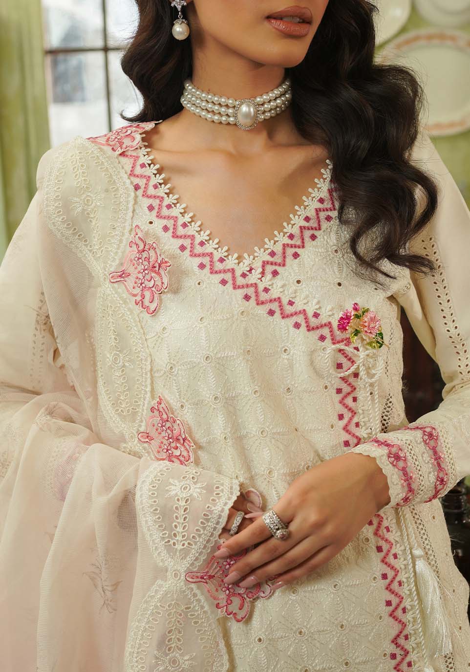 Zarqash | Tresor Luxury Lawn 24 | ZQT 006 IDA - Maria Faisal