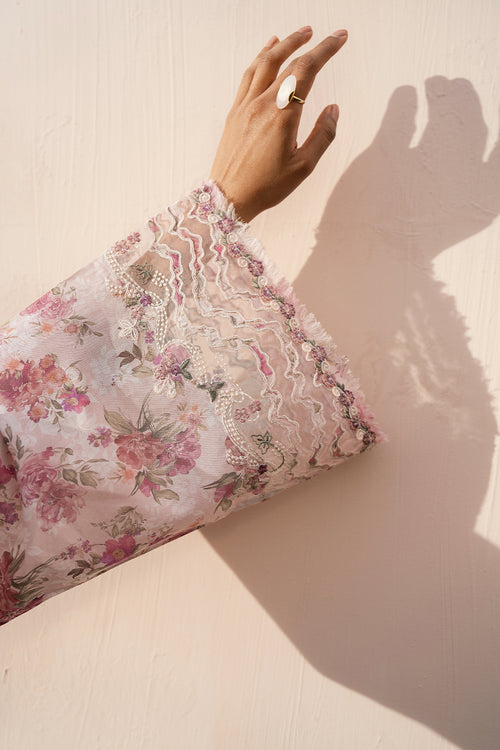 Baroque | Luxury Pret 24 | LAWN UF-585 - Designer Dress with Intricate embroidery and embellishments. Shop elegent wedding dress at Maria Faisal.