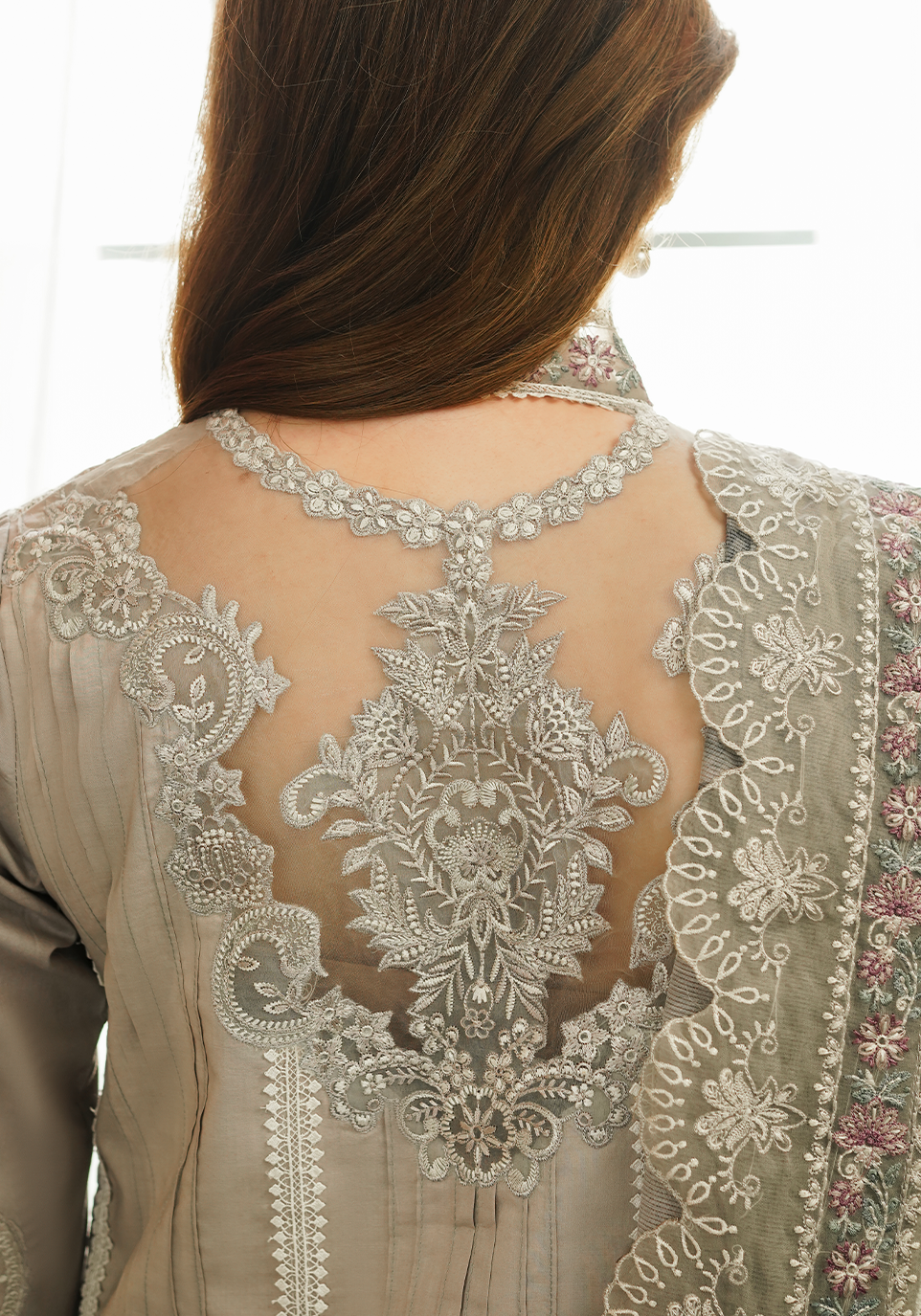 Zarqash | Tresor Luxury Lawn 24 | ZQT 002 ROSEMARY - Maria Faisal