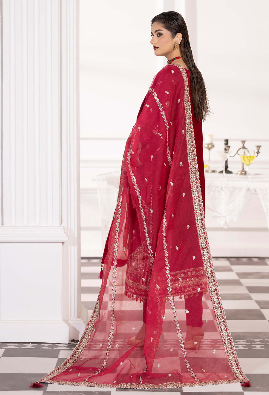 Adans Libas | Velvet 25 | VELVET 7784 - Formal Dress - available at Maria Faisal in UK and USA.