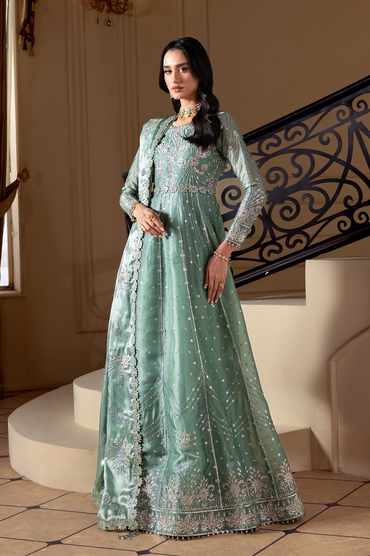Alizeh | Aaina A Reflection of Elegance | AF-SS-2241-Aidah - Dress - available at Maria Faisal in UK and USA.
