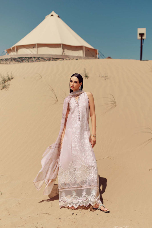 Noor By Saadia Asad | Eid Handwork Laserkari Lawn 24 | D7 - Designer Dress with Intricate embroidery and embellishments. Shop elegent wedding dress at Maria Faisal.