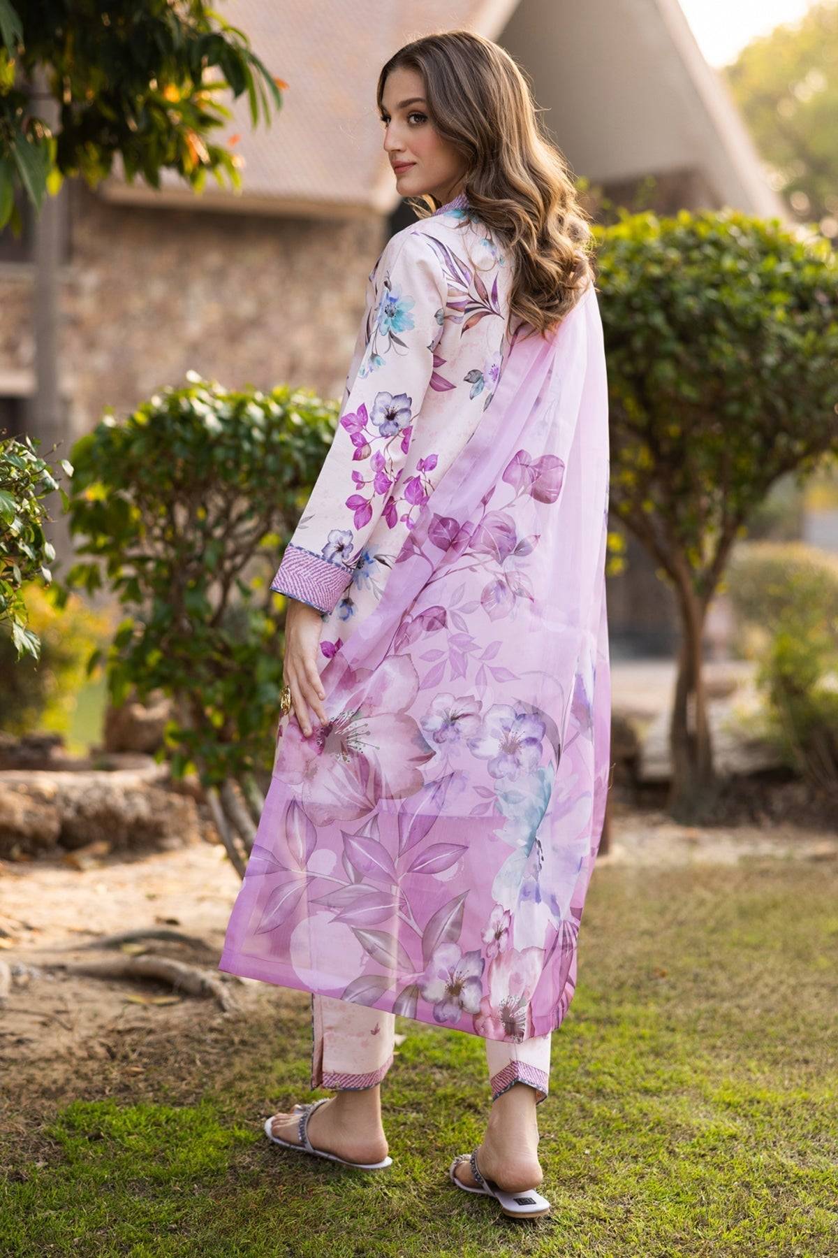 Alizeh | Sheen Lawn Prints 25 | AF-PL-6030-Fero by Maria Faisal - Registered Vendor of : Alizeh - type : Ladies Clothes - 100% original wedding dresses