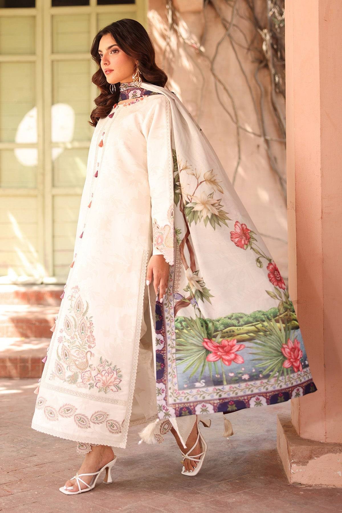 Alizeh | Embroidered Printed Festive Edit 25 | AF-EPL-7035-KARIS by Maria Faisal - Registered Vendor of : Alizeh - type : Ladies Clothes - 100% original wedding dresses