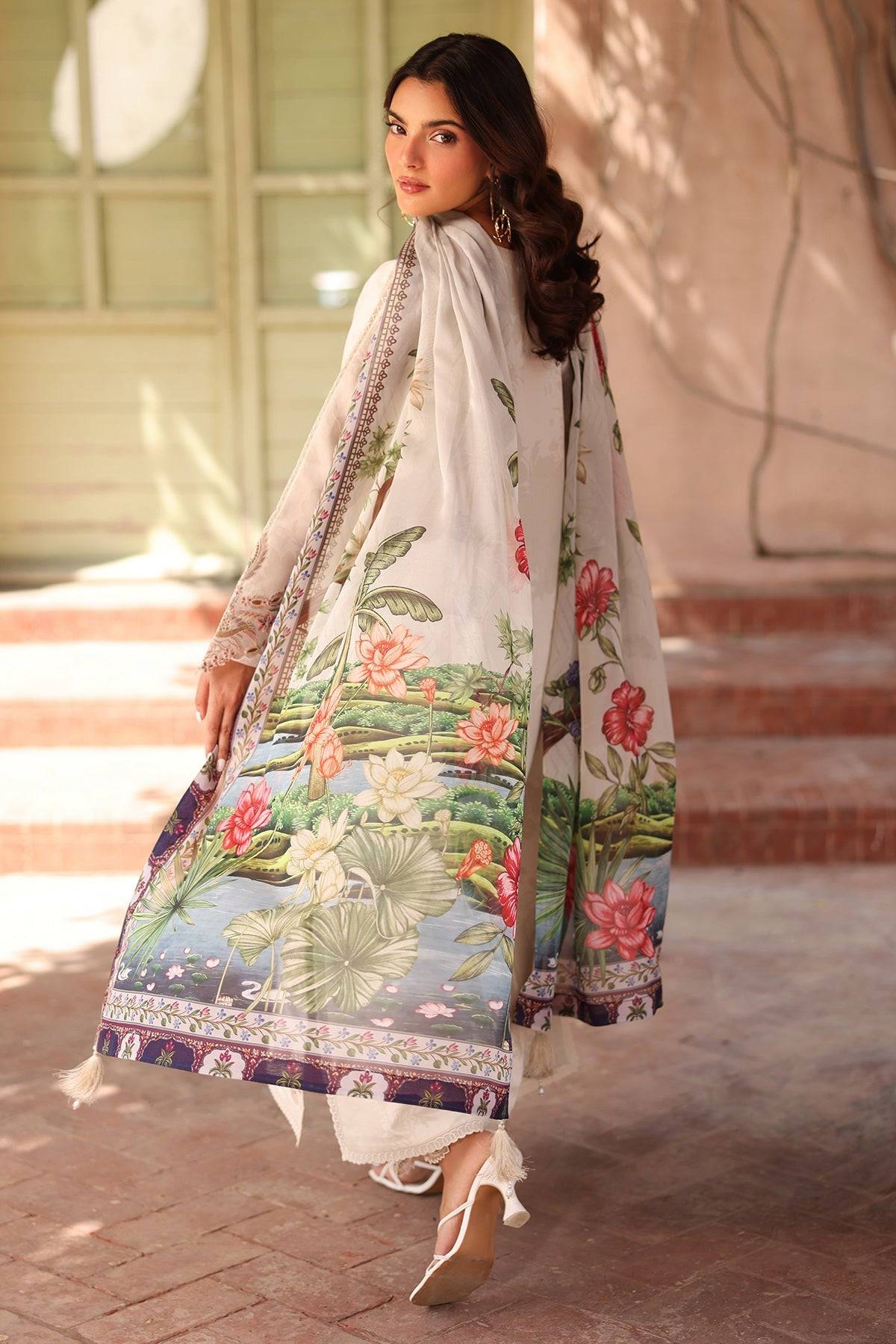 Alizeh | Embroidered Printed Festive Edit 25 | AF-EPL-7035-KARIS by Maria Faisal - Registered Vendor of : Alizeh - type : Ladies Clothes - 100% original wedding dresses