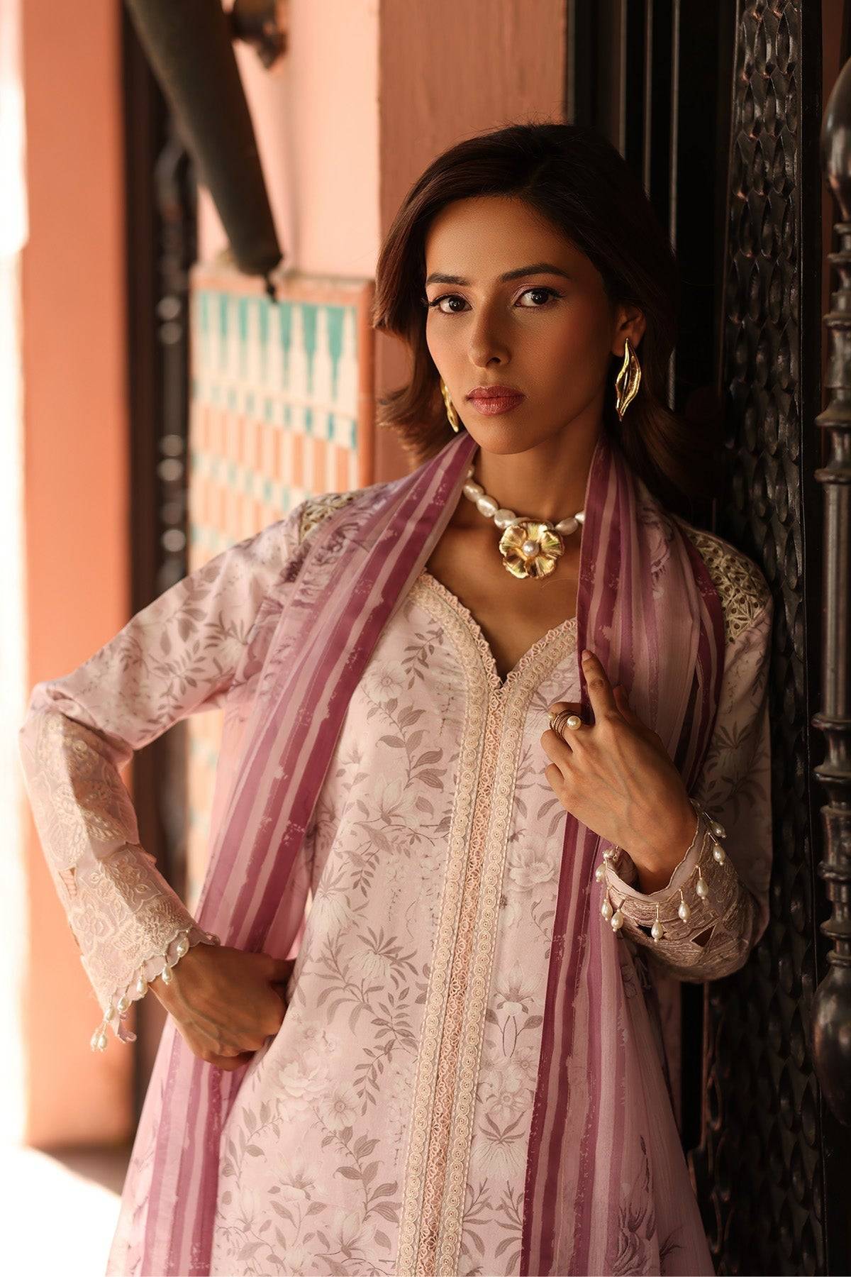 Alizeh | Embroidered Printed Festive Edit 25 | AF-EPL-7040-ARUNA by Maria Faisal - Registered Vendor of : Alizeh - type : Ladies Clothes - 100% original wedding dresses