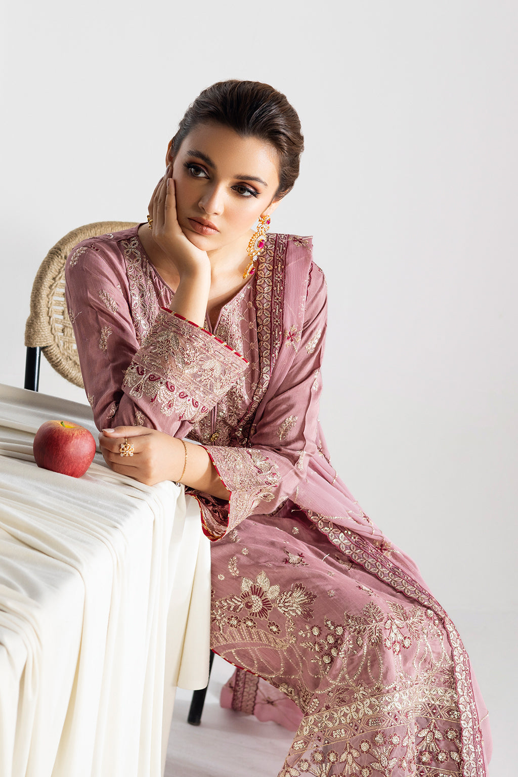 Ramsha | Aangan Luxury Raw silk | AA-104 - Formal Dress - available at Maria Faisal in UK and USA.