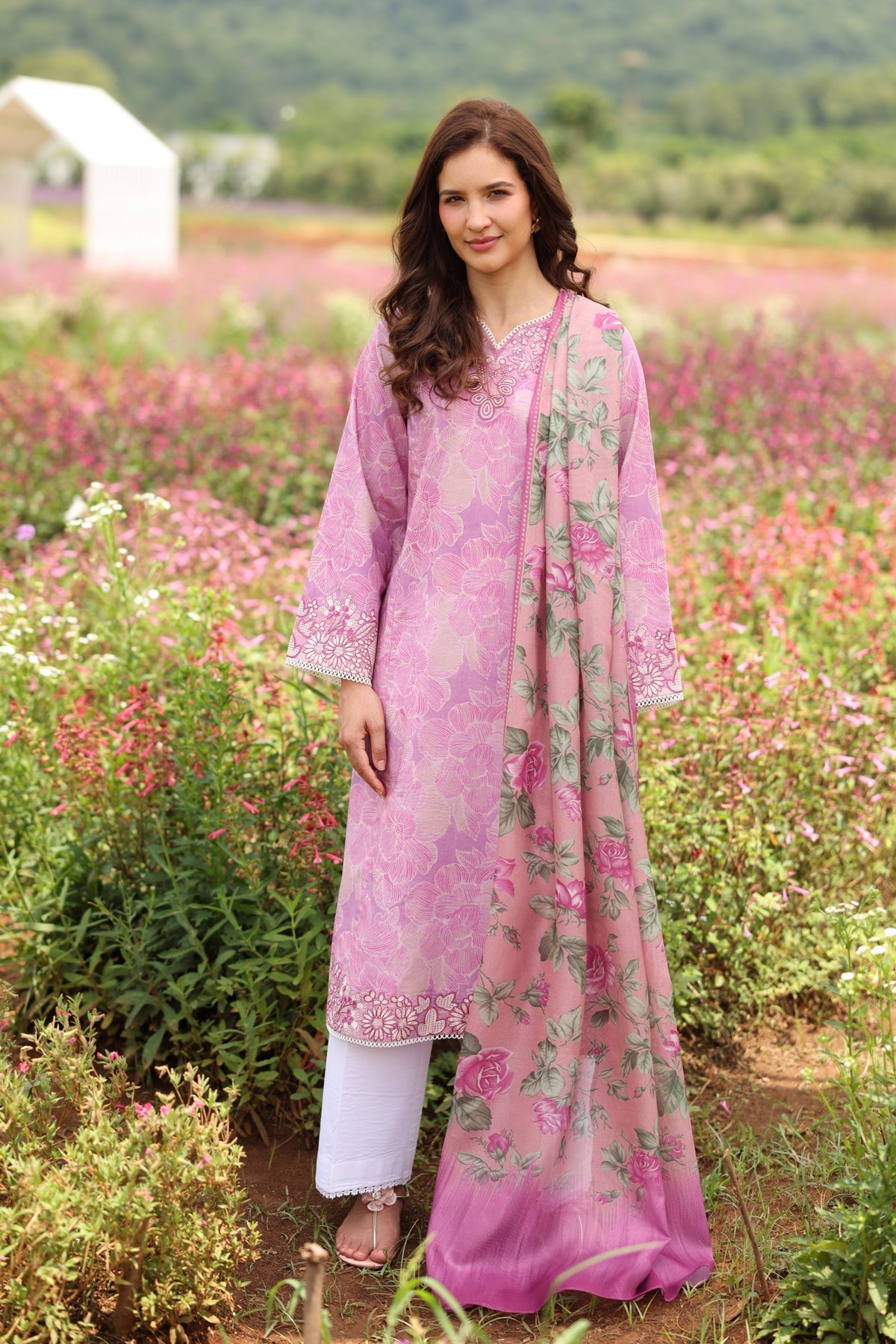 Xenia Formals | Layana Summer 26 | ROSY AFFAIR - Dress - available at Maria Faisal in UK and USA.