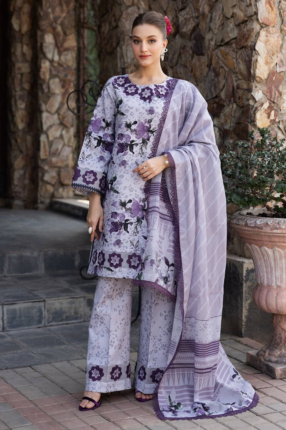 Alizeh | Sheen Lawn Prints 25 | AF-PL-6041-Maylan by Maria Faisal - Registered Vendor of : Alizeh - type : Ladies Clothes - 100% original wedding dresses