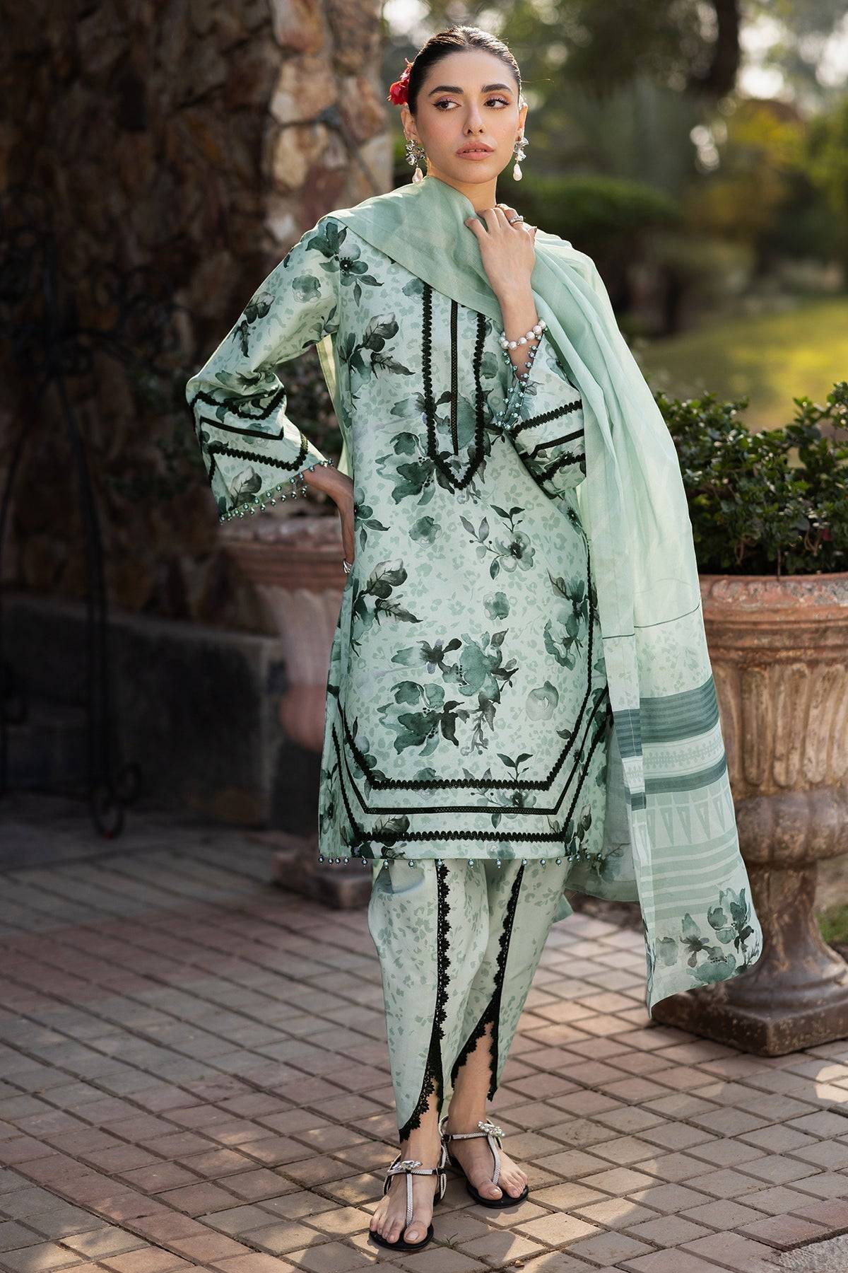 Alizeh | Sheen Lawn Prints 25 | AF-PL-6042-Arsh by Maria Faisal - Registered Vendor of : Alizeh - type : Ladies Clothes - 100% original wedding dresses