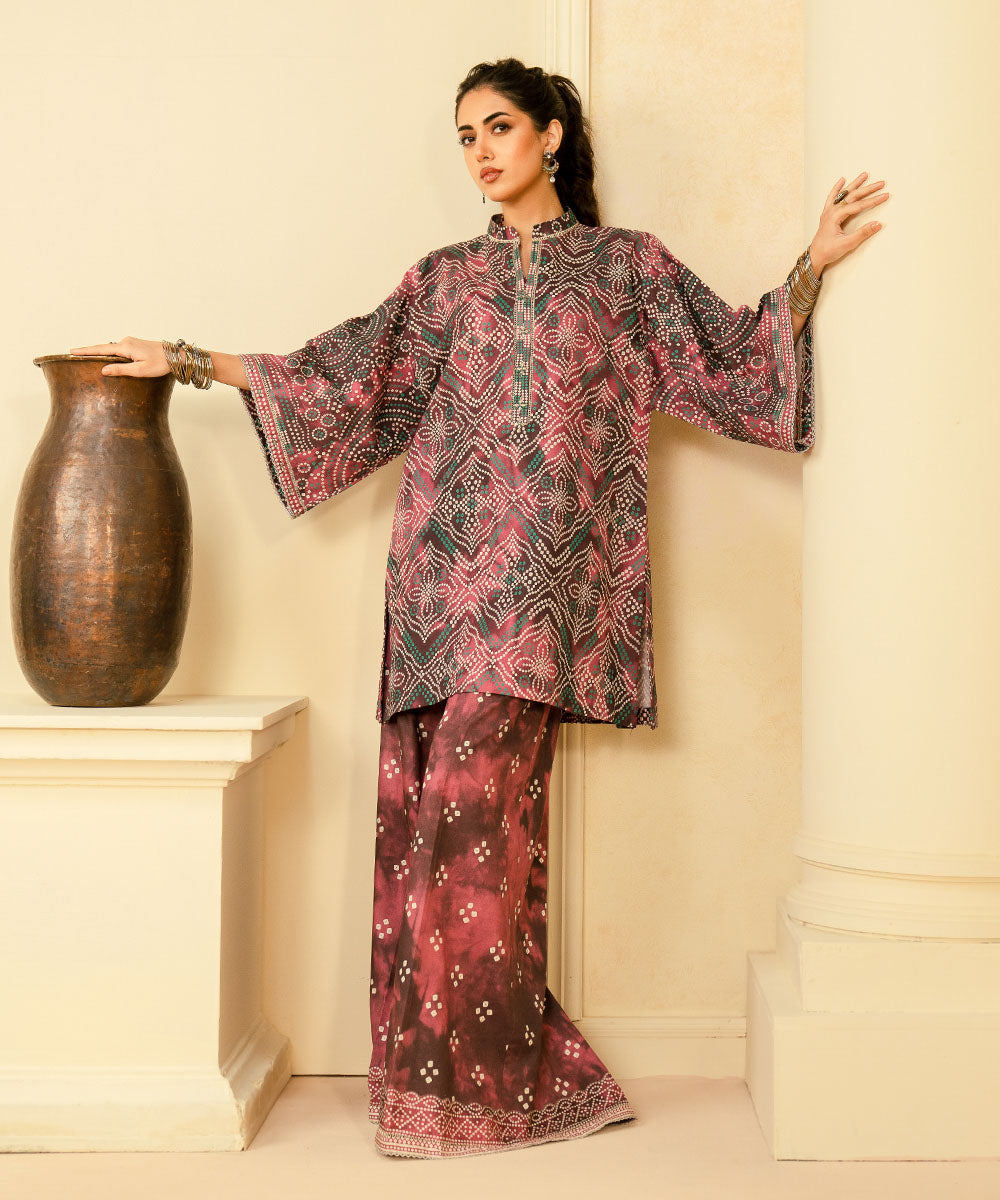 Sapphire | Intermix 2024 | Cambric Suit S-48 - Designer Dress with Intricate embroidery and embellishments. Shop elegent wedding dress at Maria Faisal.