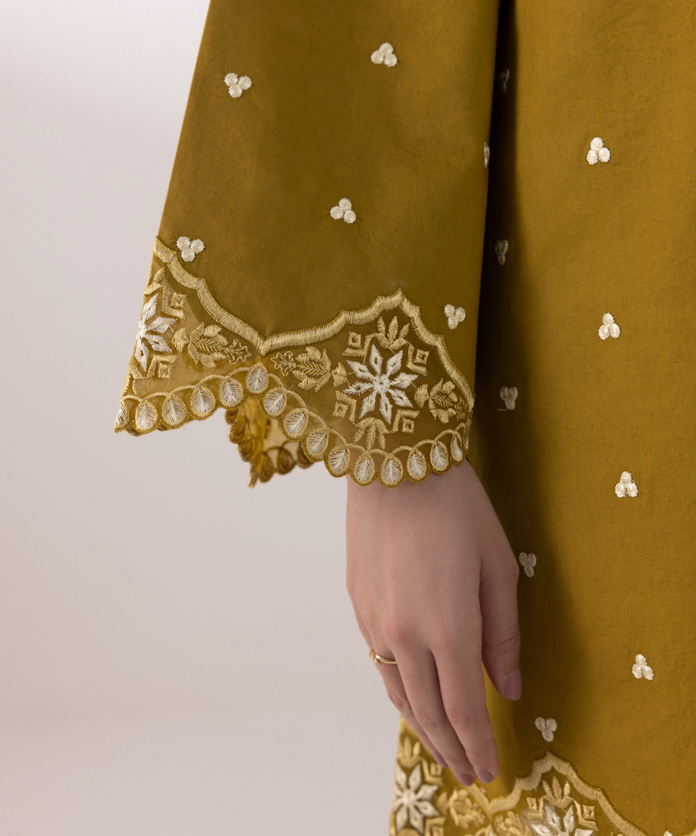 Sapphire | Intermix 2024 | Cambric Suit S-33 - Designer Dress with Intricate embroidery and embellishments. Shop elegent wedding dress at Maria Faisal.