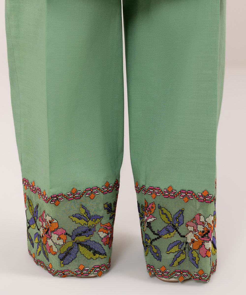 Sapphire | Intermix 2024 | Cambric Suit S-35 - Designer Dress with Intricate embroidery and embellishments. Shop elegent wedding dress at Maria Faisal.