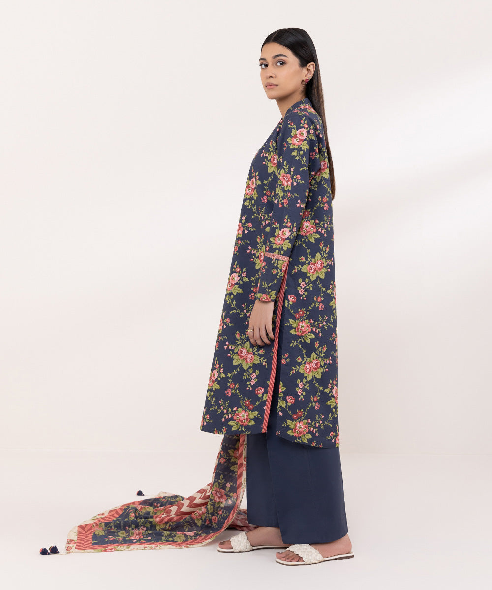 Sapphire | Intermix 2024 | Cambric Suit S-26 - Designer Dress with Intricate embroidery and embellishments. Shop elegent wedding dress at Maria Faisal.