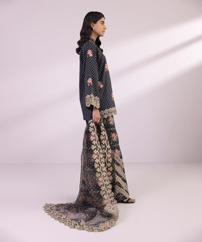 Sapphire | Eid Collection | S49 - Designer Dress with Intricate embroidery and embellishments. Shop elegent wedding dress at Maria Faisal.