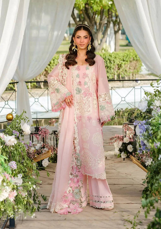 Elaf Premium | Luxury Lawn 25 | ELH-1B SOPHIA by Maria Faisal - Registered Vendor of : Elaf Premium - type : Ladies Clothes - 100% original wedding dresses