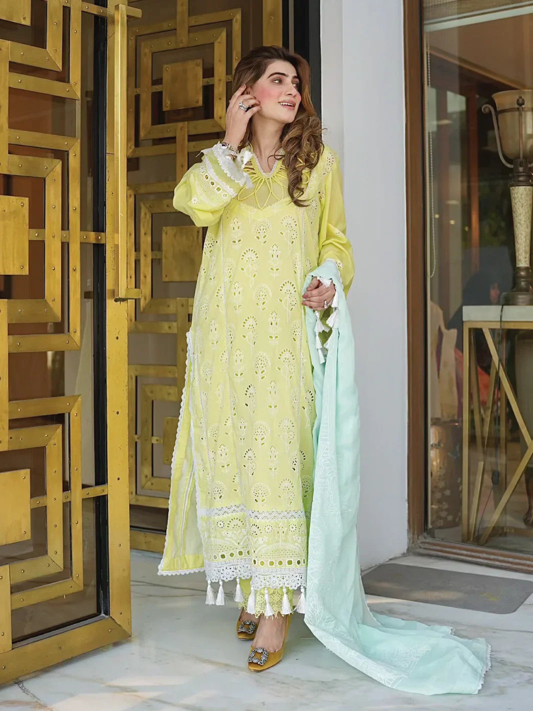Faiza Faisal | Maya Luxury Lawn | Derya - Maria Faisal
