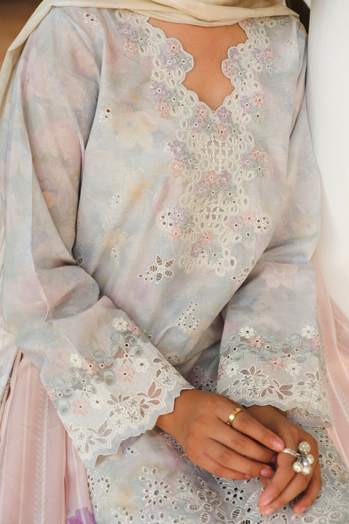 Baroque | Luxury Pret 24 | LAWN UF-657 - Designer Dress with Intricate embroidery and embellishments. Shop elegent wedding dress at Maria Faisal.