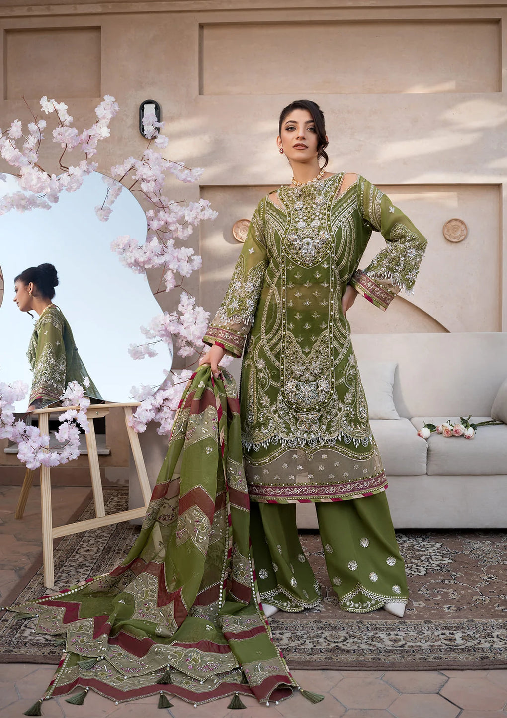 Elaf Premium | Formal Handwork Collection | EFH-08 PARWAANA - Ladies Clothes - Maria Faisal