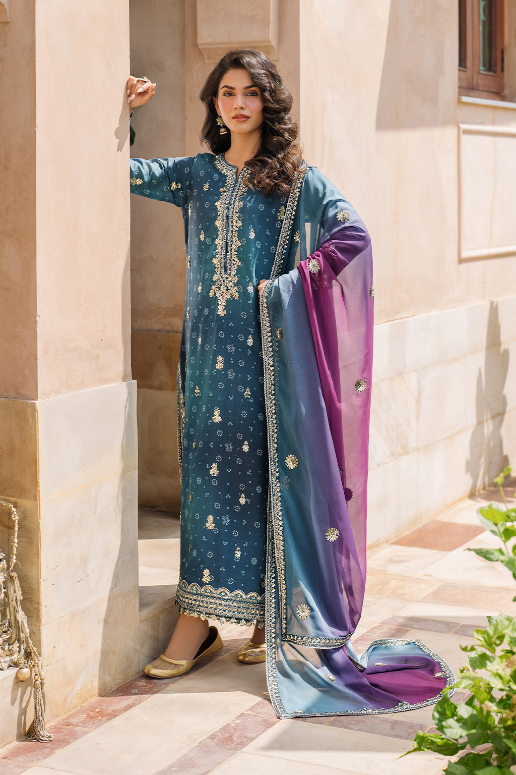 Iznik | Bandhani Formals | UE-335 - Ladies Clothes