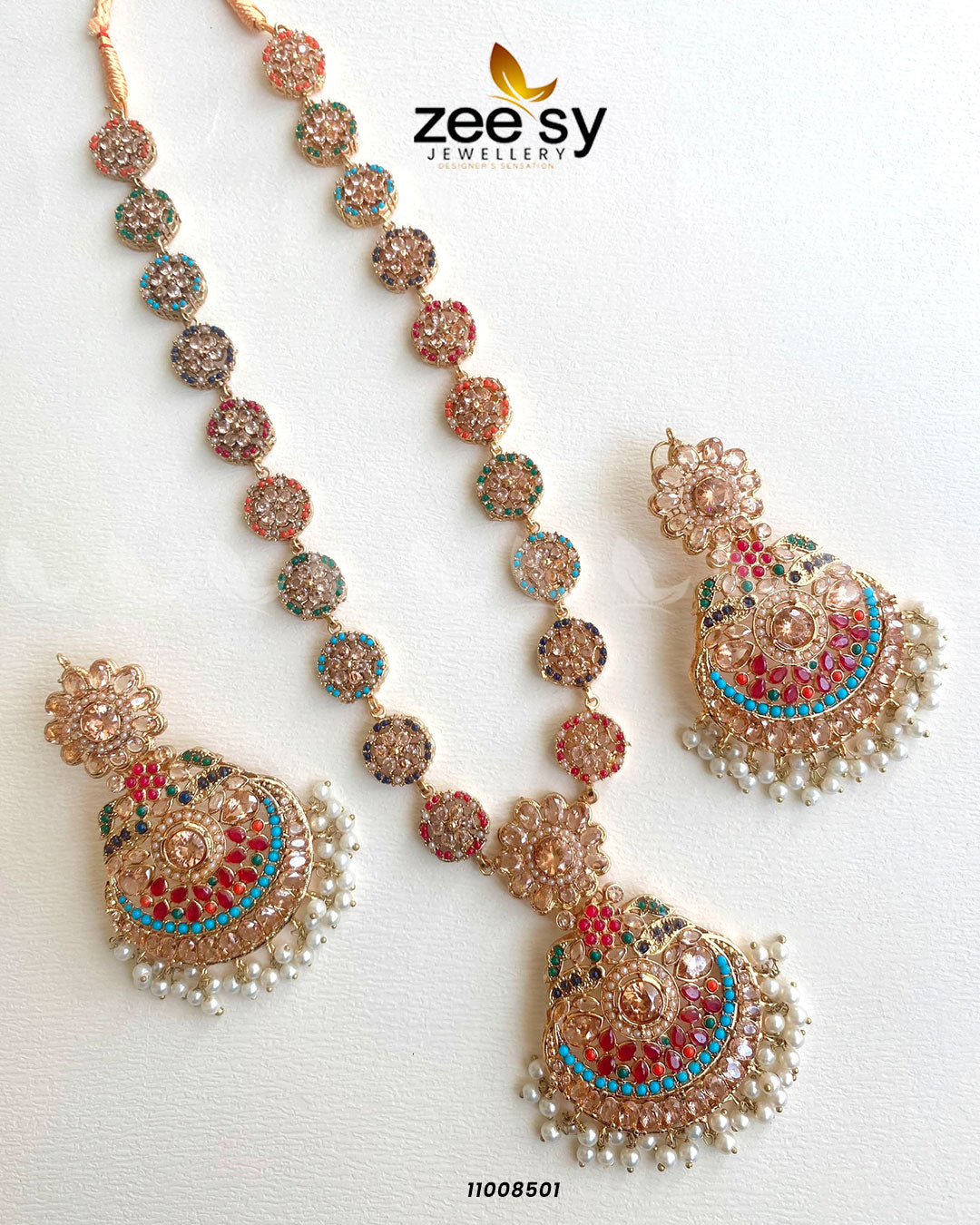 Mala Necklace-0986 - Necklace Sets