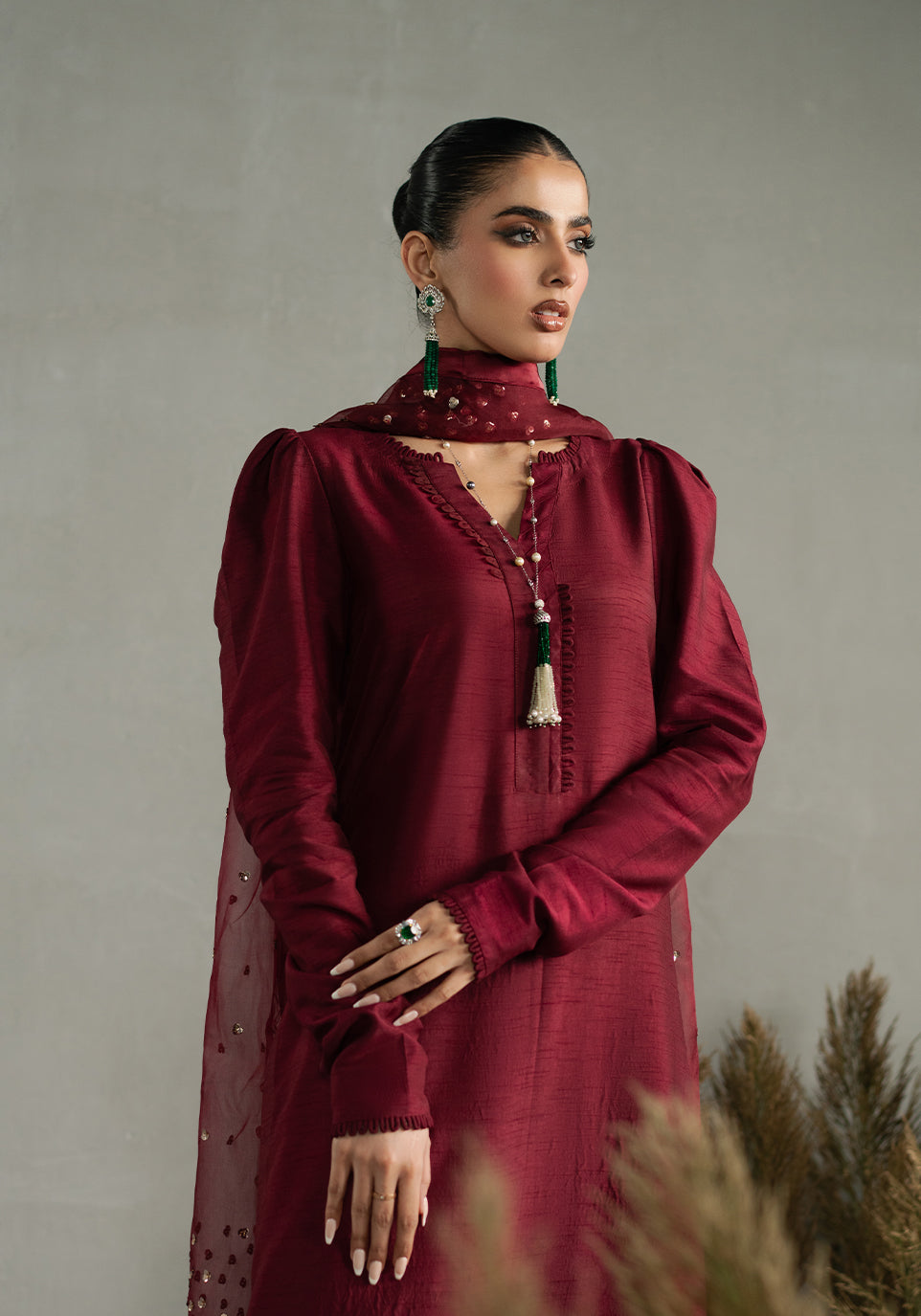 Zarqash | Silk Edit | ZQS 018 ROSE ROUGE - Ladies Clothes