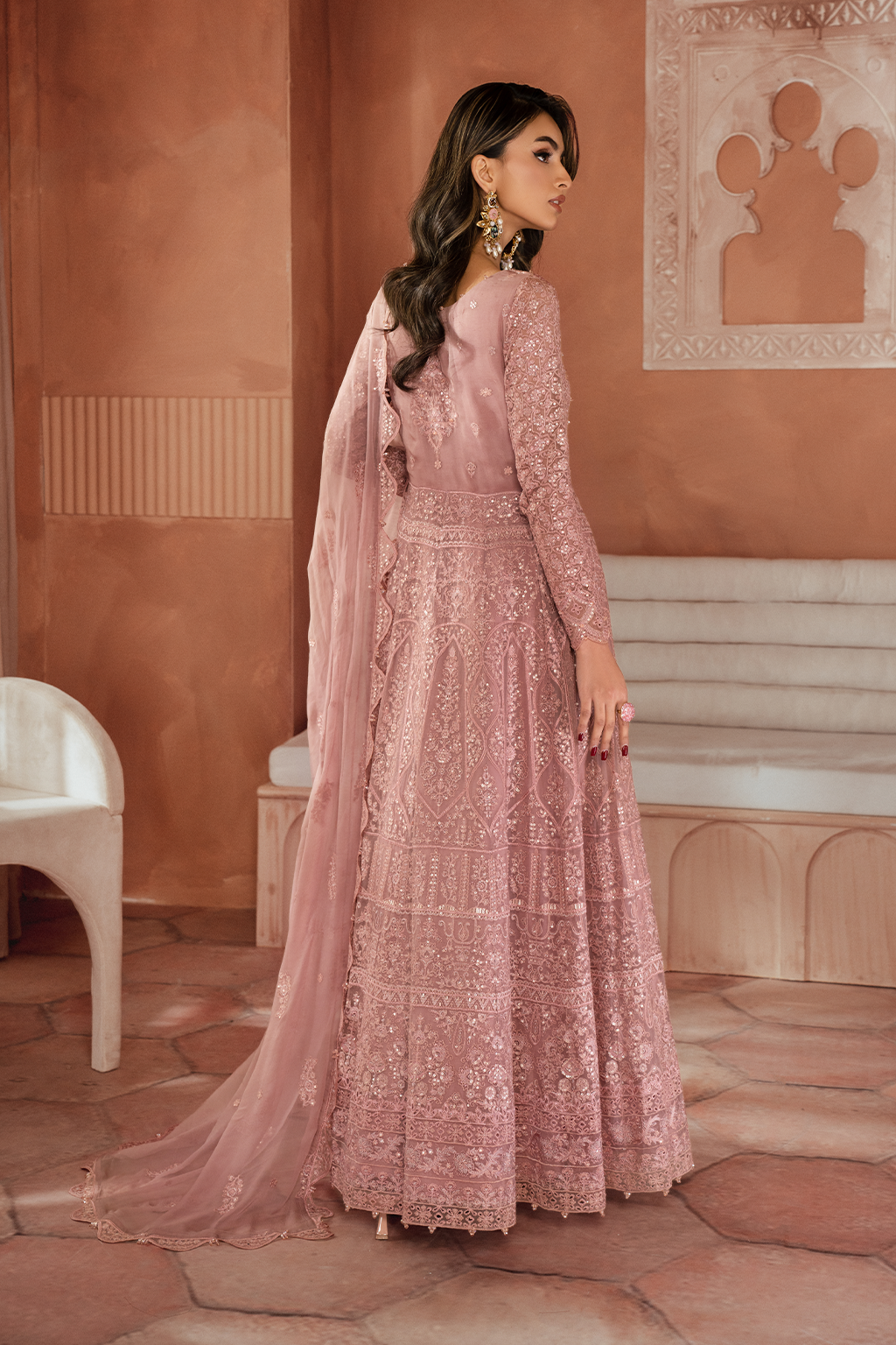 Iznik | Chiffon Kari | ICK-04 Embroidered Chiffon - Ladies Clothes - Maria Faisal