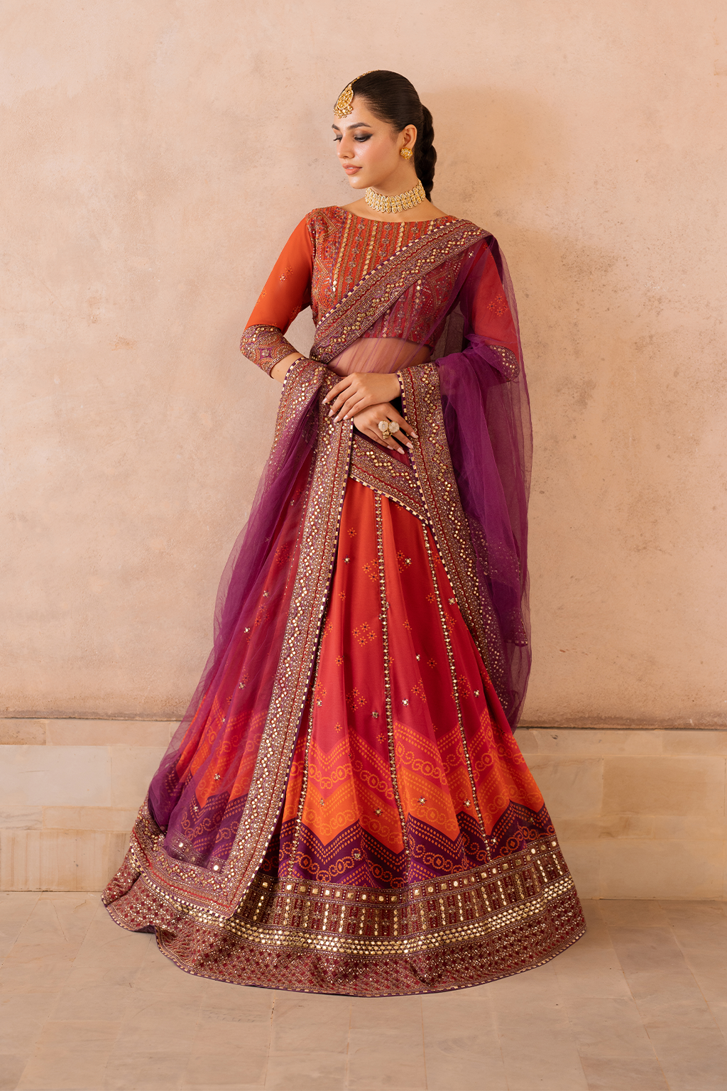 Iznik | Bandhani Formals | UE-334 - Ladies Clothes