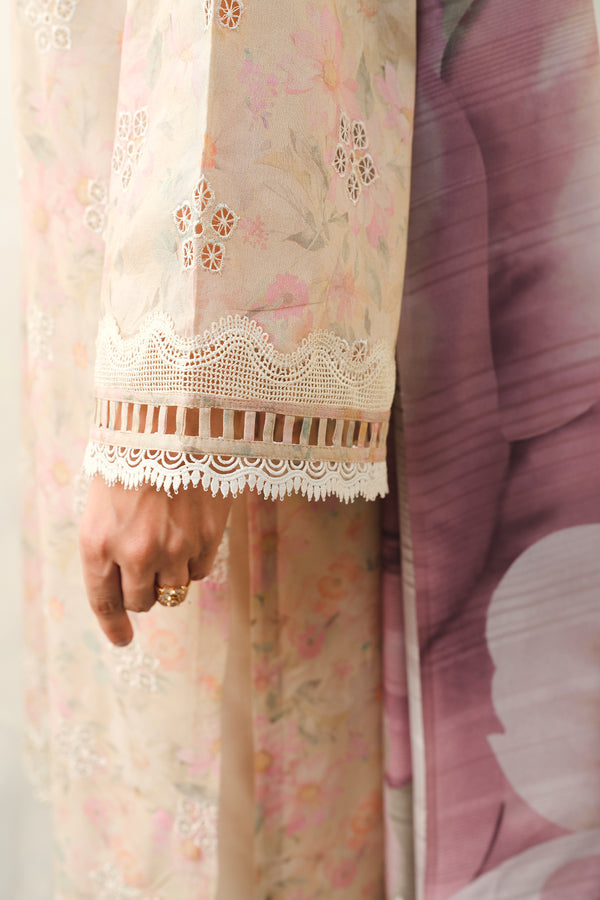 Baroque | Luxury Pret 24 | LAWN UF-660 - Designer Dress with Intricate embroidery and embellishments. Shop elegent wedding dress at Maria Faisal.