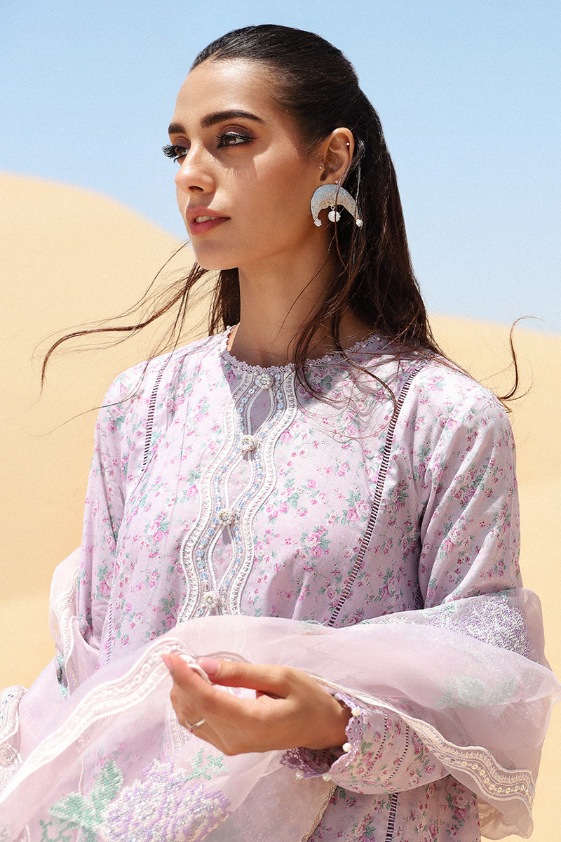 Cross Stitch | Eid Lawn 24 | LAVENDER - Designer Dress with Intricate embroidery and embellishments. Shop elegent wedding dress at Maria Faisal.