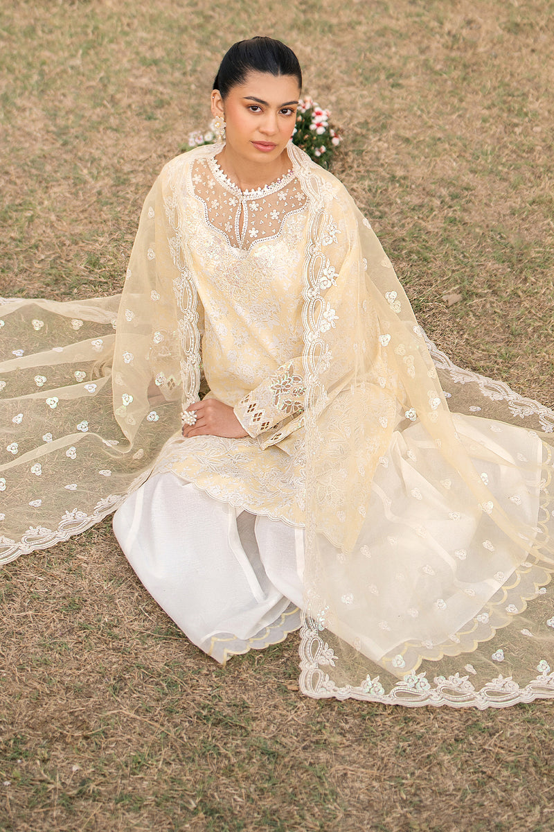 Baroque | Luxury Pret 24 | LAWN UF-607 - Designer Dress with Intricate embroidery and embellishments. Shop elegent wedding dress at Maria Faisal.