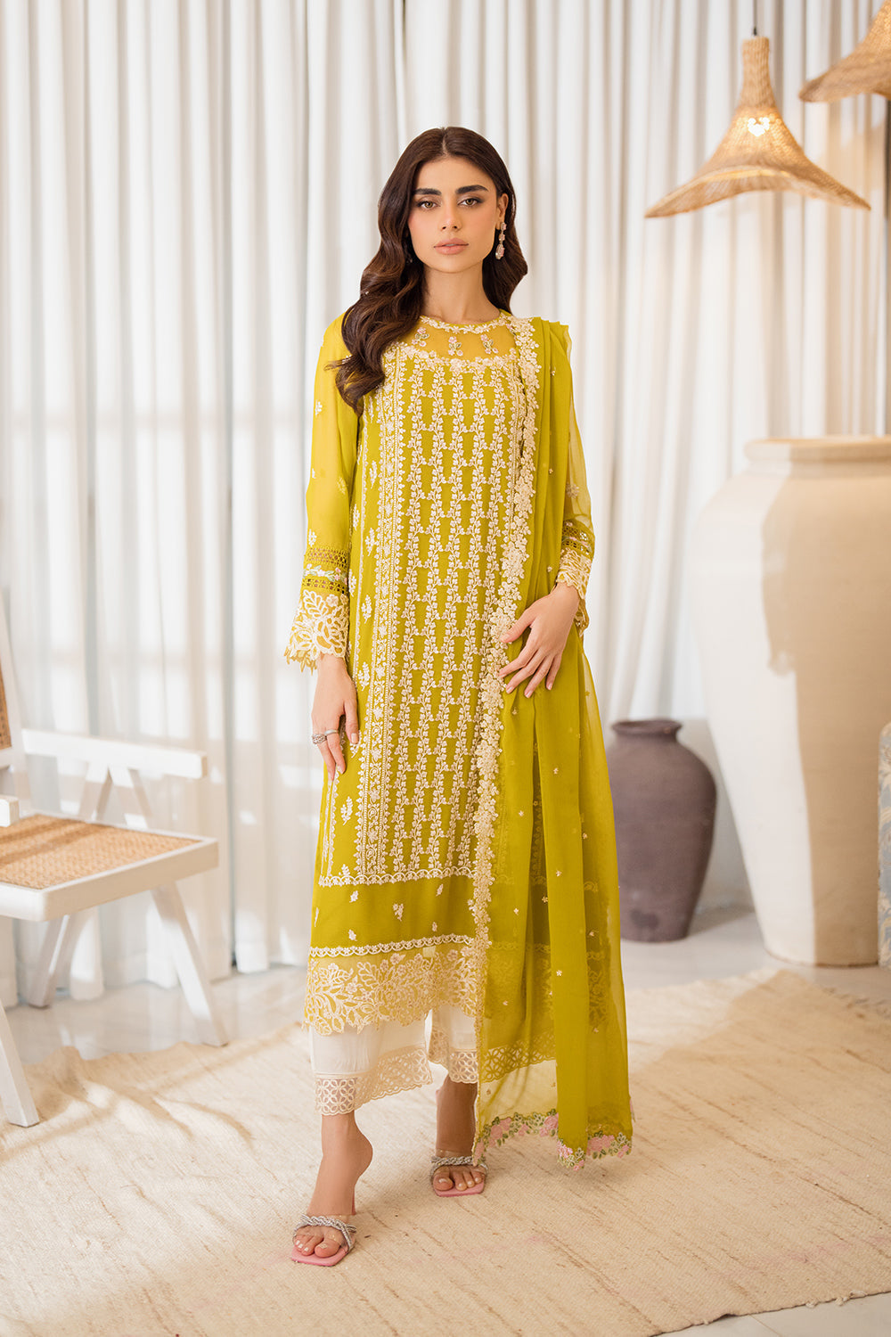 Azure | Ensembles Embroidered Formals | Amber Glow - Ladies Clothes