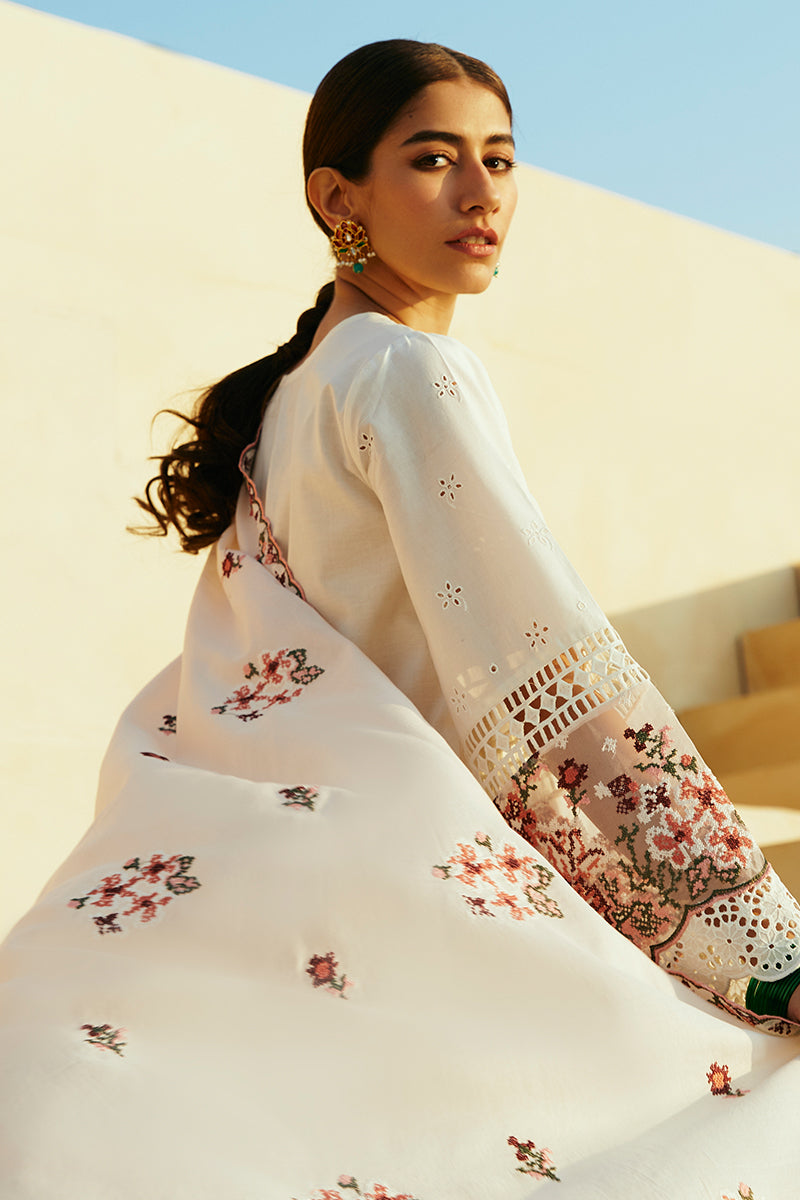 Cross Stitch | Premium Lawn 24 | PASTEL PINK - Ladies Clothes - Maria Faisal