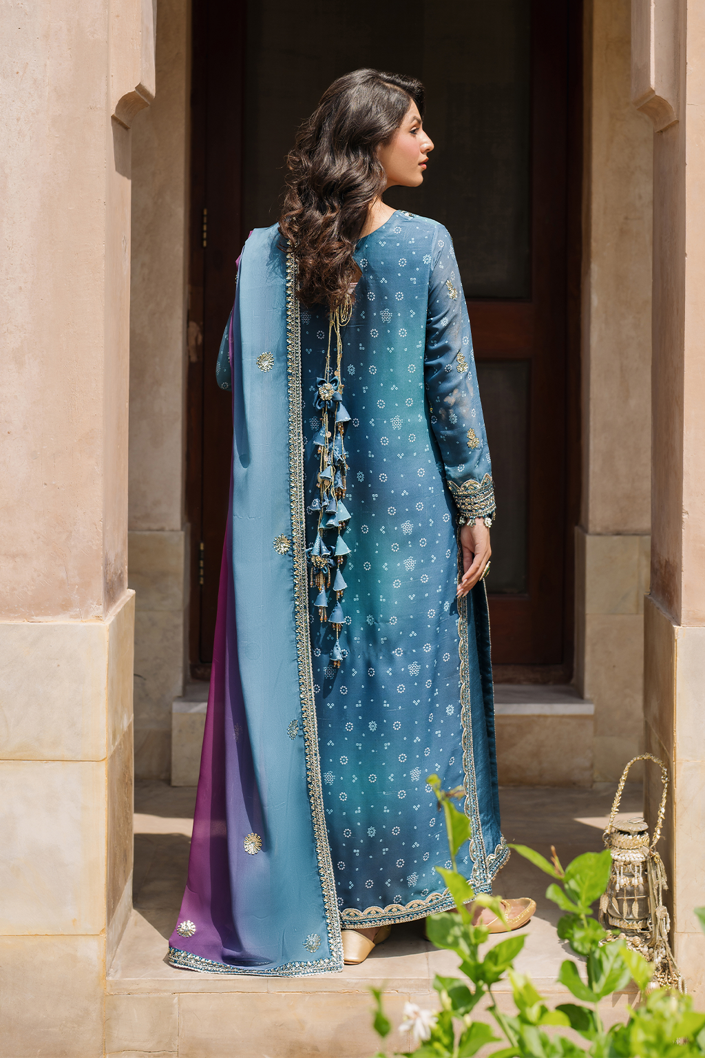 Iznik | Bandhani Formals | UE-335 - Ladies Clothes