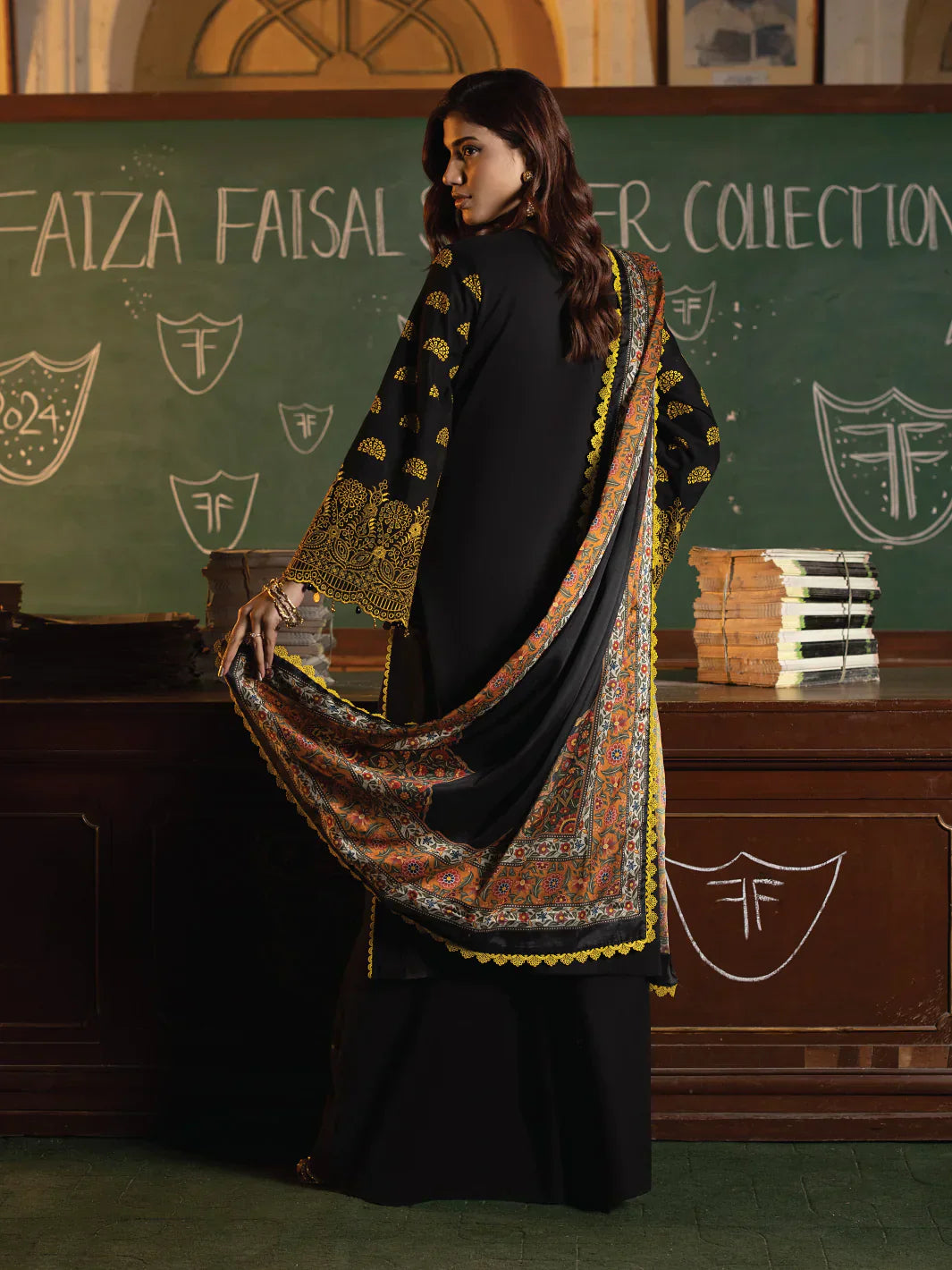 Faiza Faisal | Maya Luxury Lawn | Clara - Maria Faisal