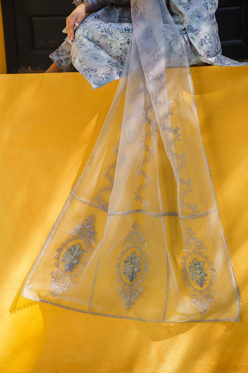 Baroque | Luxury Pret 24 | LAWN UF-580 - Designer Dress with Intricate embroidery and embellishments. Shop elegent wedding dress at Maria Faisal.