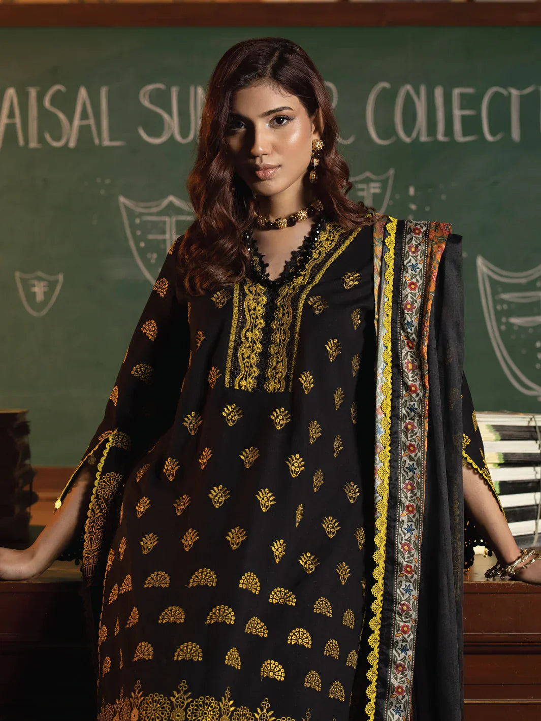 Faiza Faisal | Maya Luxury Lawn | Clara - Maria Faisal