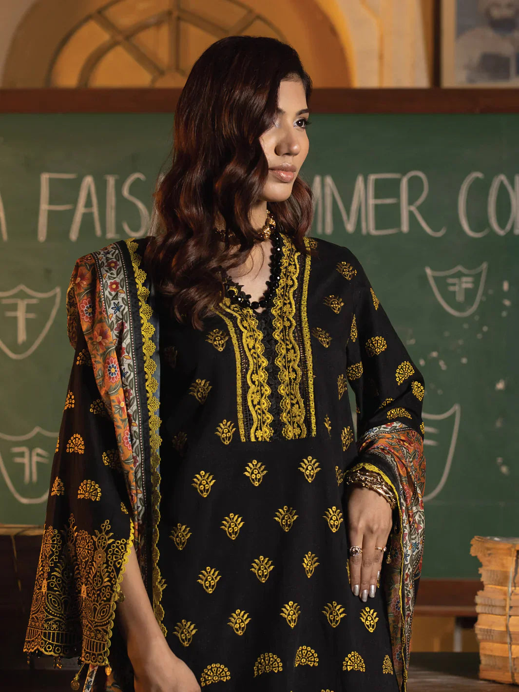 Faiza Faisal | Maya Luxury Lawn | Clara - Maria Faisal