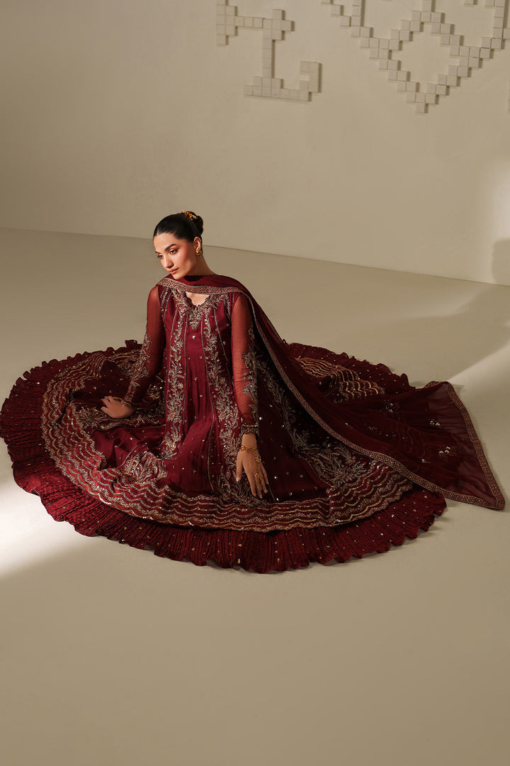 Iznik | Chinon Chiffon | UE-622 - Dress - available at Maria Faisal in UK and USA.