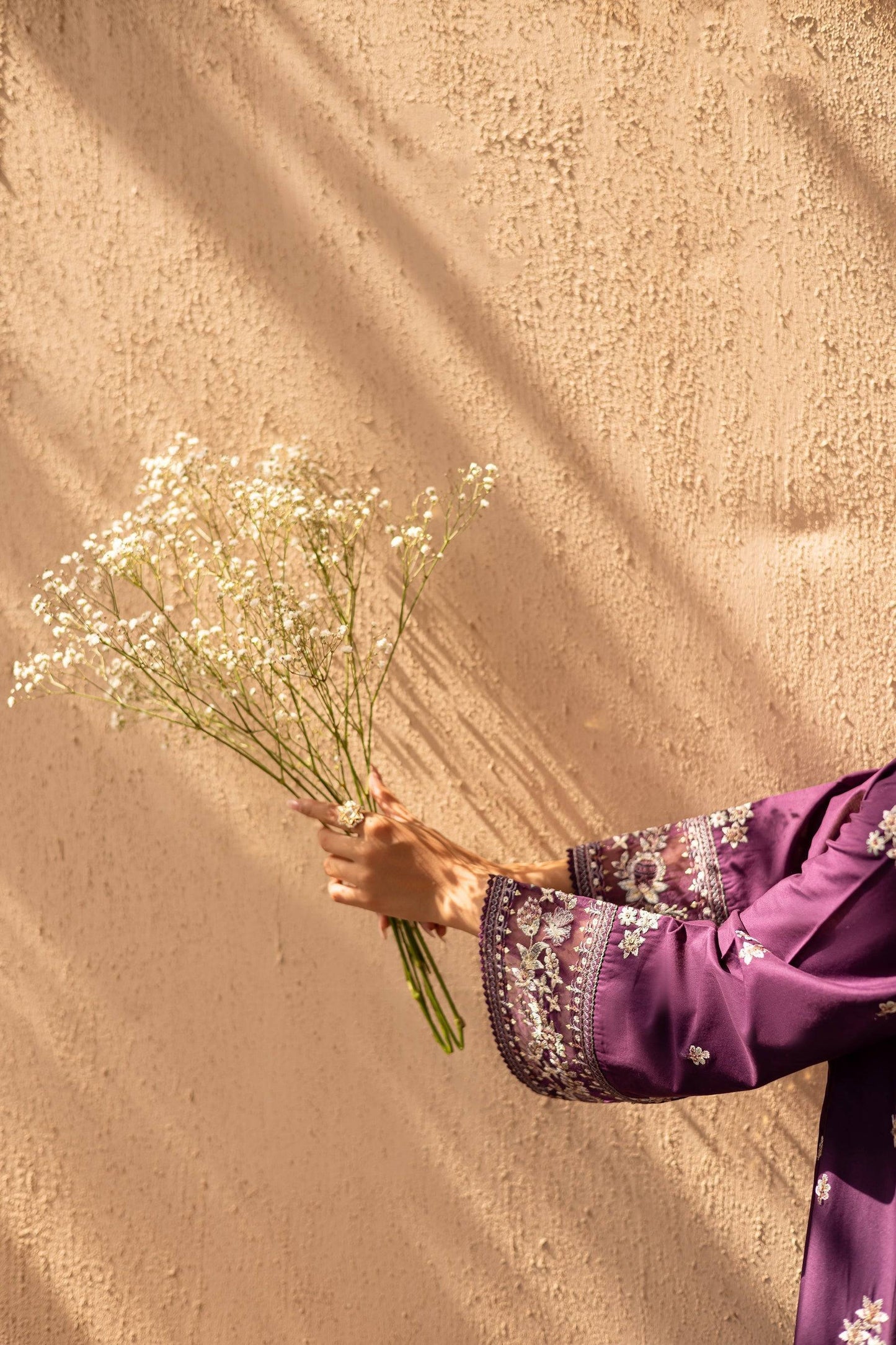 Batik | Nyra Embroidered Summer Solids | Amethyst by Maria Faisal - Registered Vendor of : Batik - type : Ladies Clothes - 100% original wedding dresses