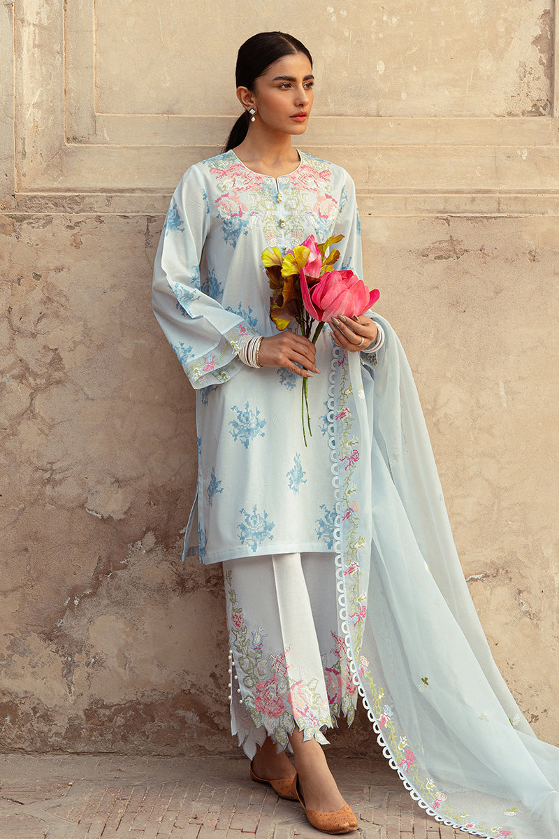 Cross Stitch | Premium Lawn 24 | DAWN MIST - Ladies Clothes - Maria Faisal