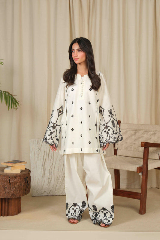 Noor by Saadia Asad | Noor Pret 25 | D2 - Monochrome Flair - Ladies Clothes - Maria Faisal