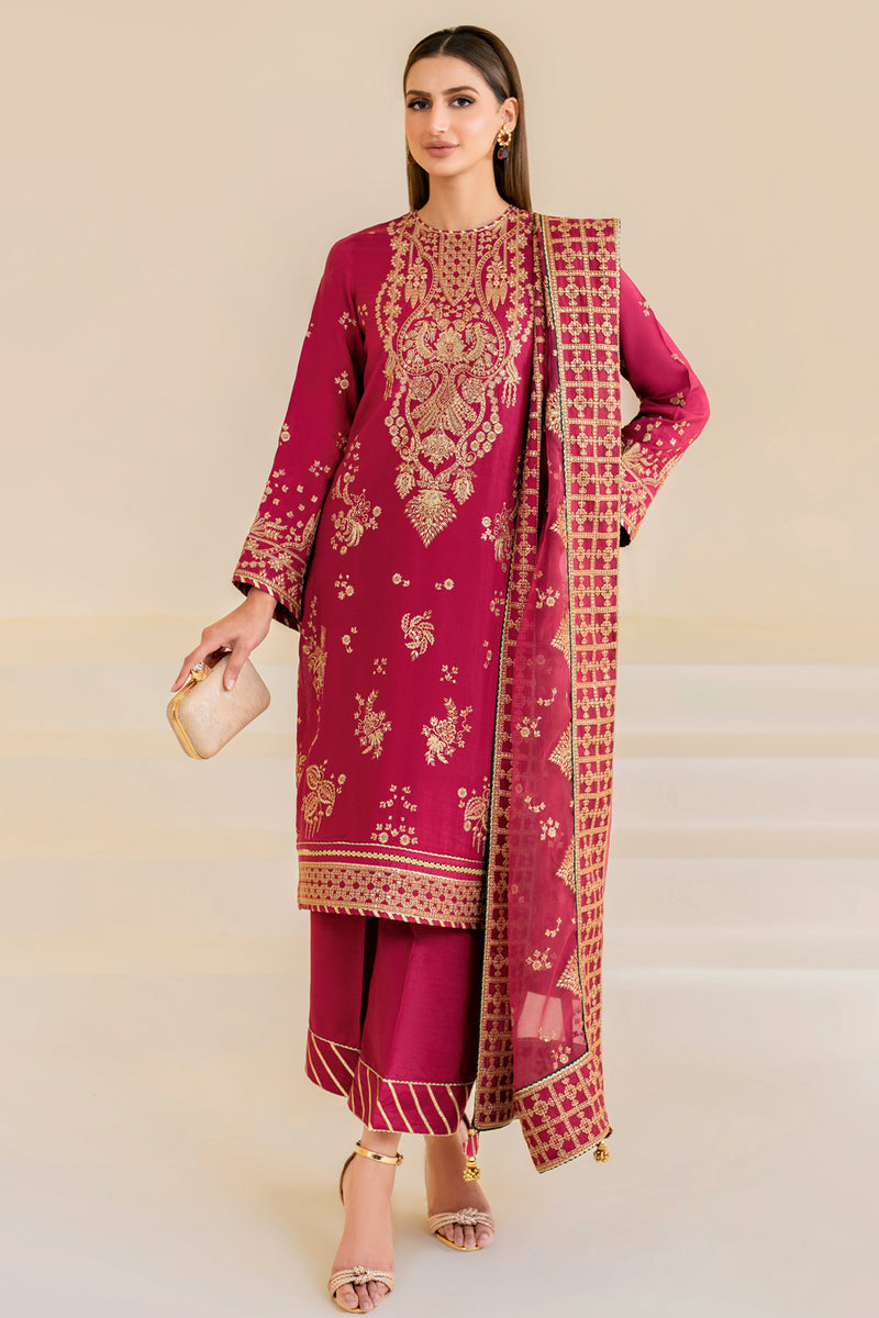 Jazmin | Formals Collection | Raw Silk UR-7022 - Ladies Clothes - Maria Faisal