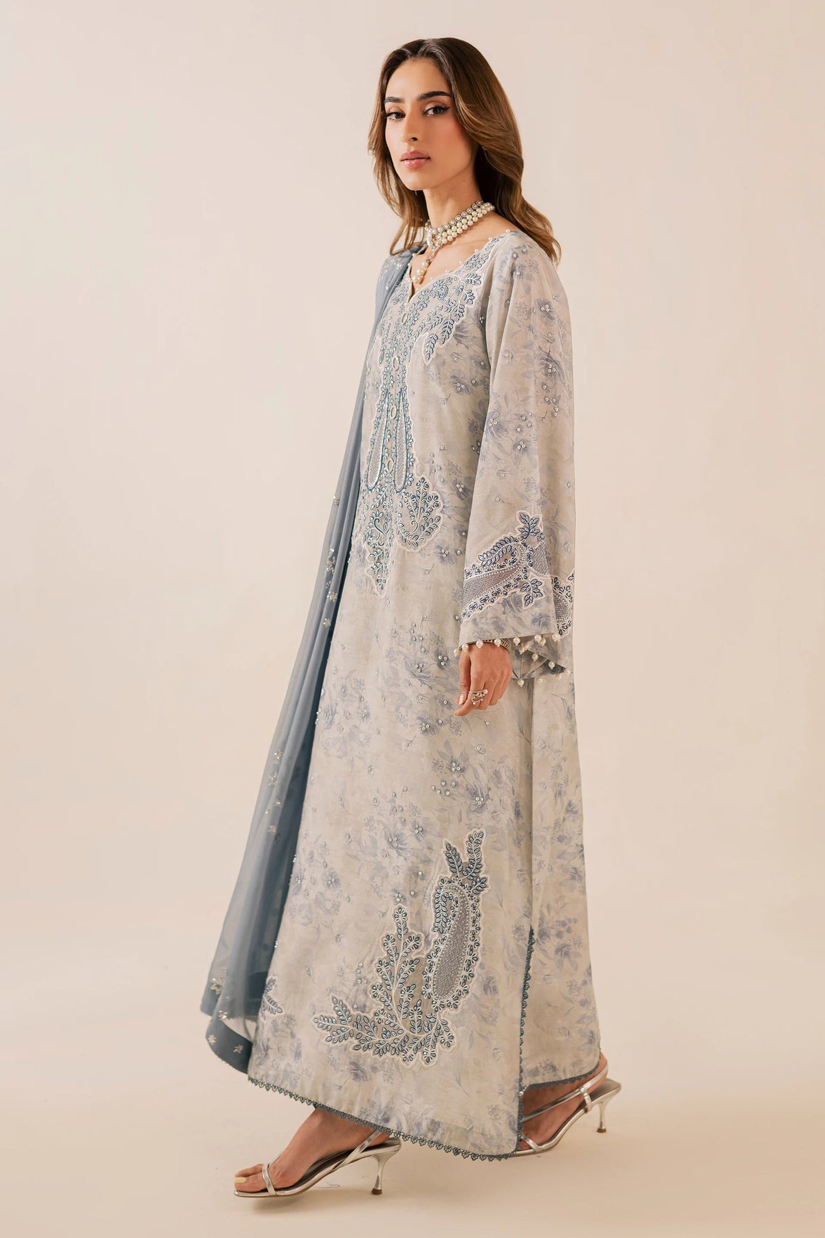 Nureh | Fancy Formal | NP-745 - Formal Dress - available at Maria Faisal in UK and USA.
