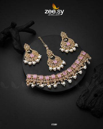 Guluband Necklace - Designer Dress with Intricate embroidery and embellishments. Shop elegent wedding dress at Maria Faisal.