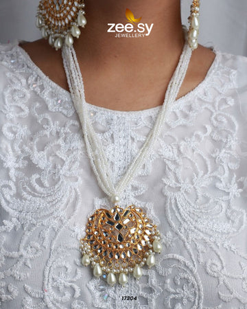 Sabrina's Necklace - Designer Dress with Intricate embroidery and embellishments. Shop elegent wedding dress at Maria Faisal.