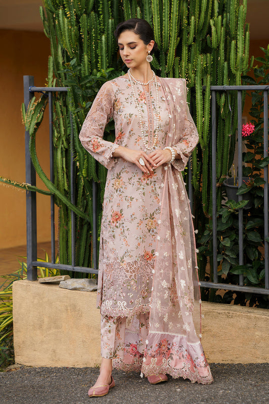 Baroque | Luxury Pret 24 | LAWN UF-585 - Designer Dress with Intricate embroidery and embellishments. Shop elegent wedding dress at Maria Faisal.